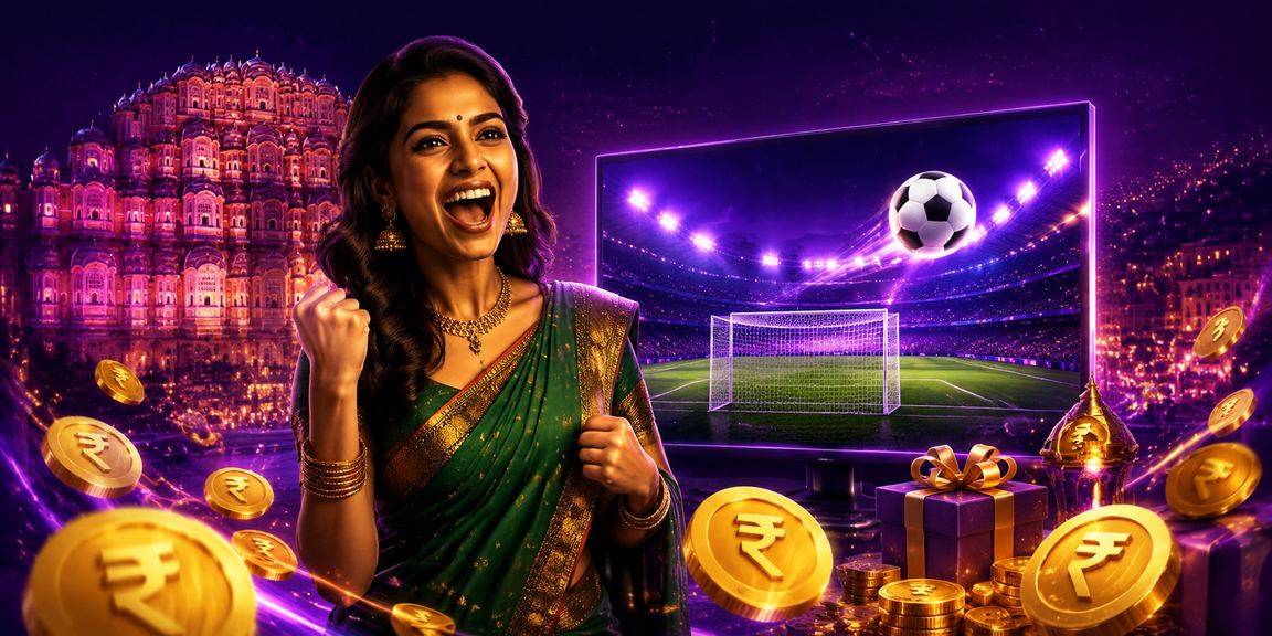 Female football betting player in Jaipur wearing traditional attire